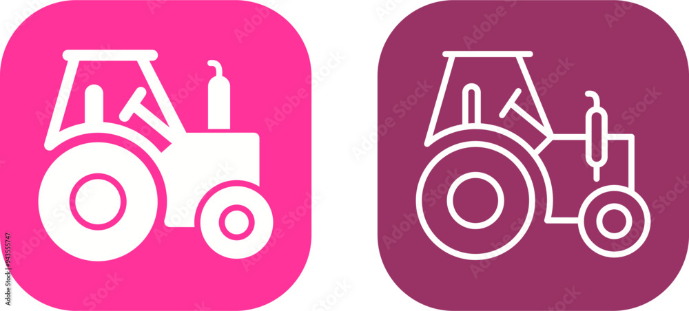 Tractor Vector Icon Tractor Vector Icon