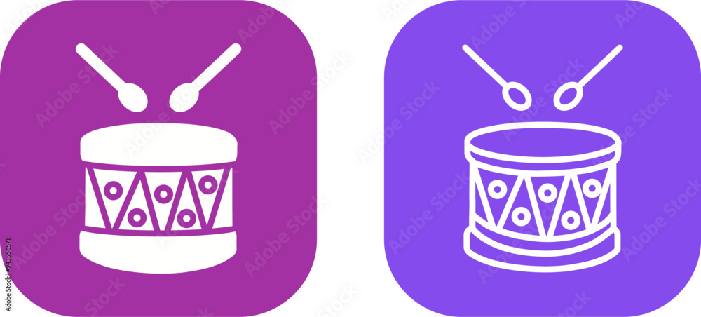 Drums Vector Icon Drums Vector Icon