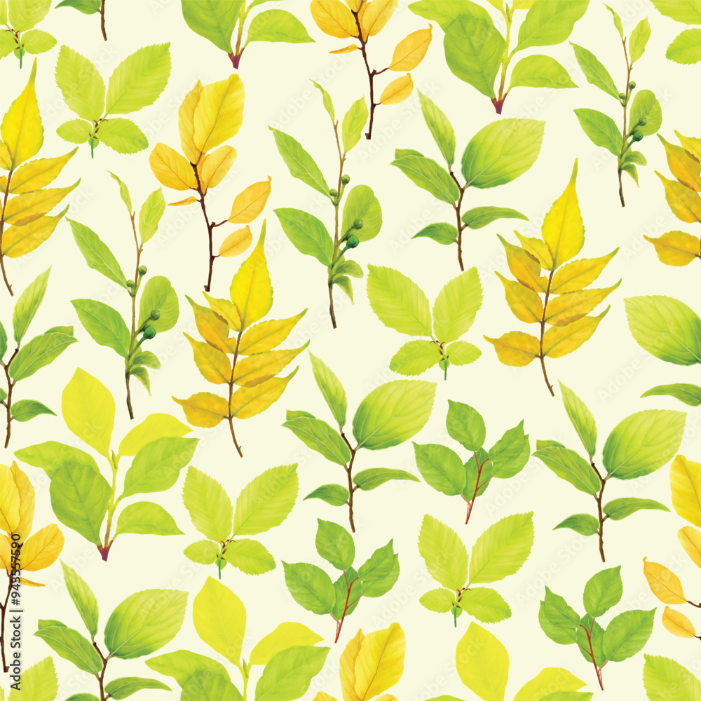 hand drawn floral seamless pattern ornament