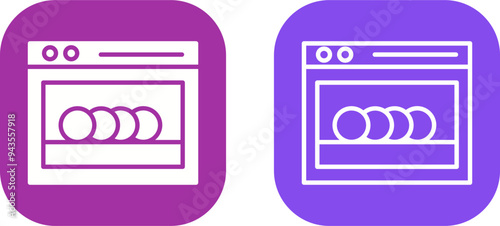 Dishwasher Vector Icon