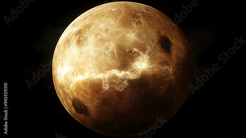 A detailed image of Venus, ...