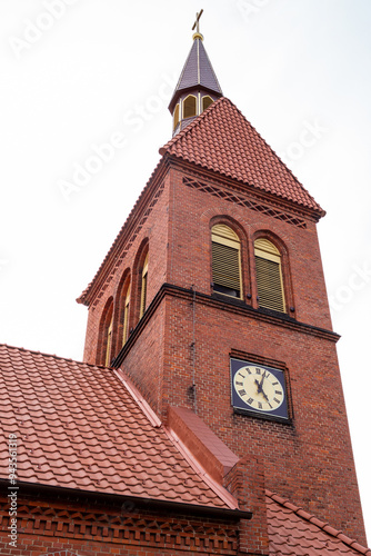 tower of Transfiguration Cathedral in Zelenogradsk photo