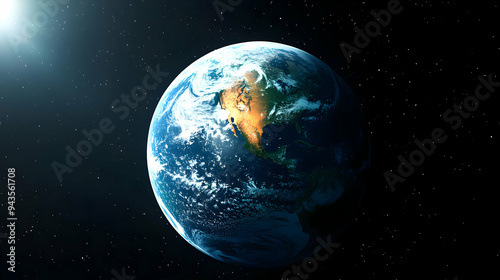 A detailed view of Earth fr...
