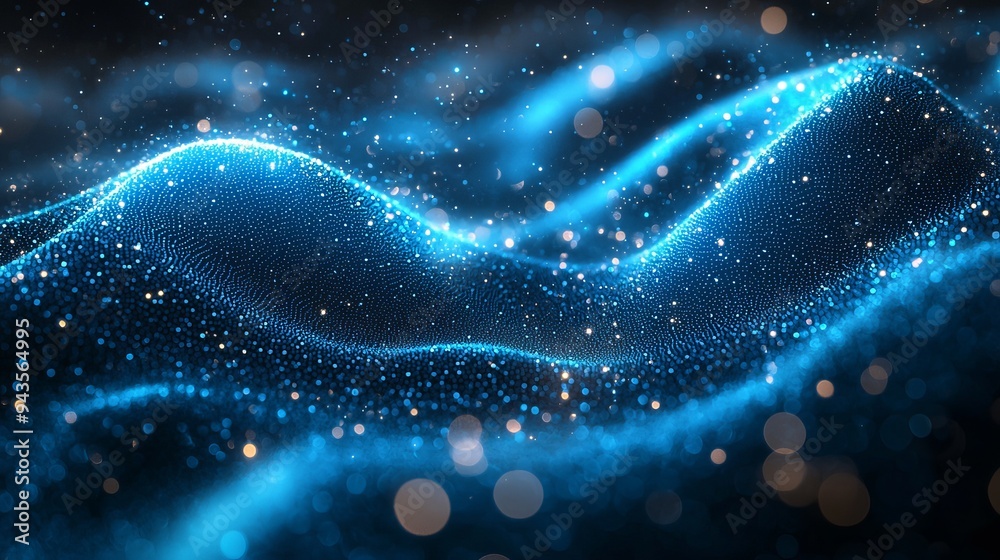 Composite abstract space dreams background in blue Composite abstract space dreams background in blue
