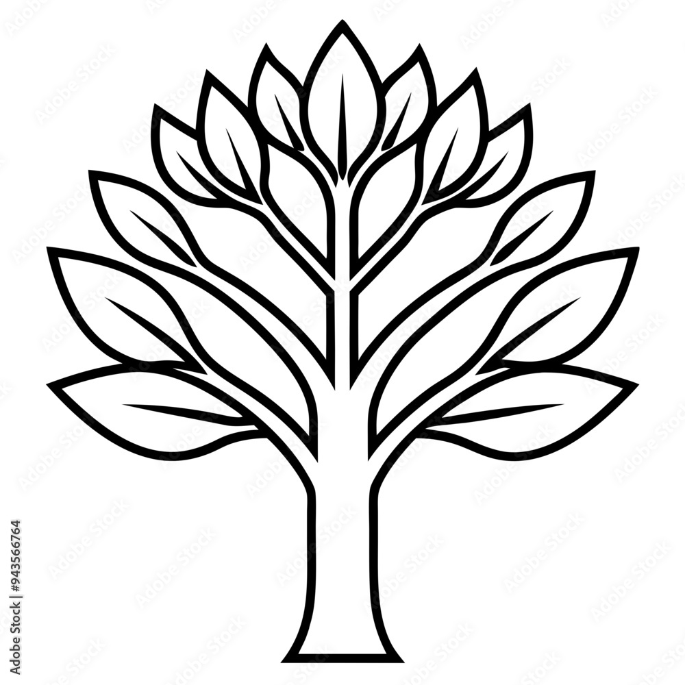 Stylized Tree Icon Stylized Tree Icon