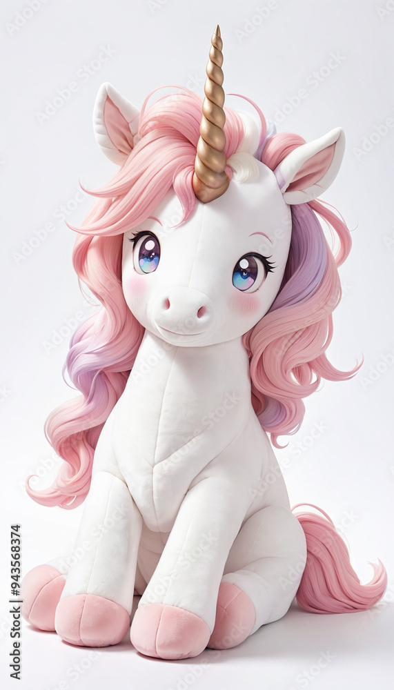 Pink unicorn plush toy Pink unicorn plush toy