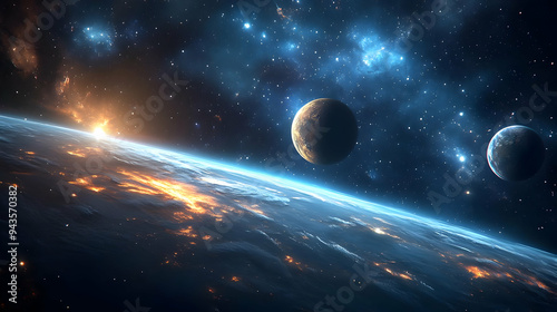 A distant planet with a sta...