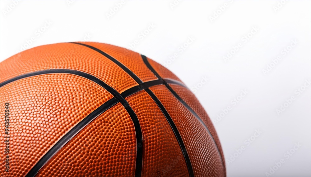 Fototapeta premium close up of a basketball on a white background