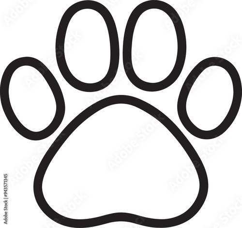 Illustration of a cat paw.