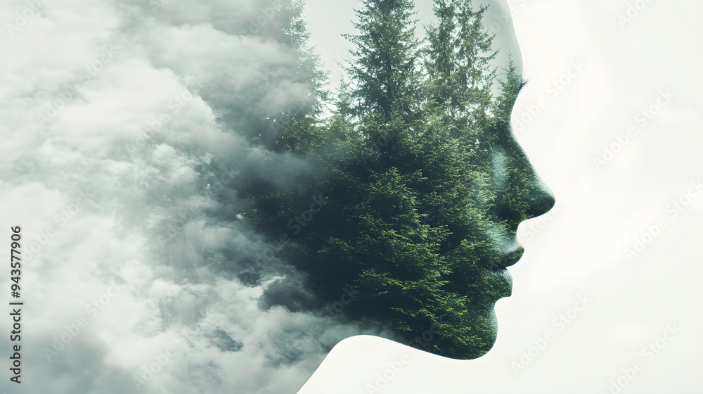 Elven warrior blending with a mystical forest backdrop, double exposure capturing the fusion of strength and the enchanted woods Elven warrior blending with a mystical forest backdrop, double exposure capturing the fusion of strength and the enchanted woods