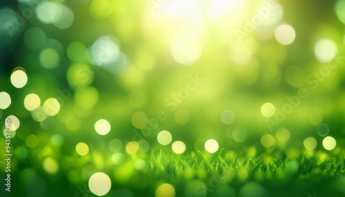 blurred green bokeh abstract background