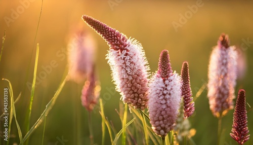 close up of a meadow bistort photo