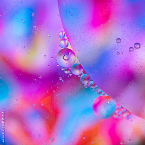 Cololurful background with Bubbles photo