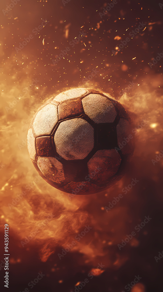 Naklejka premium Abstract football illustration