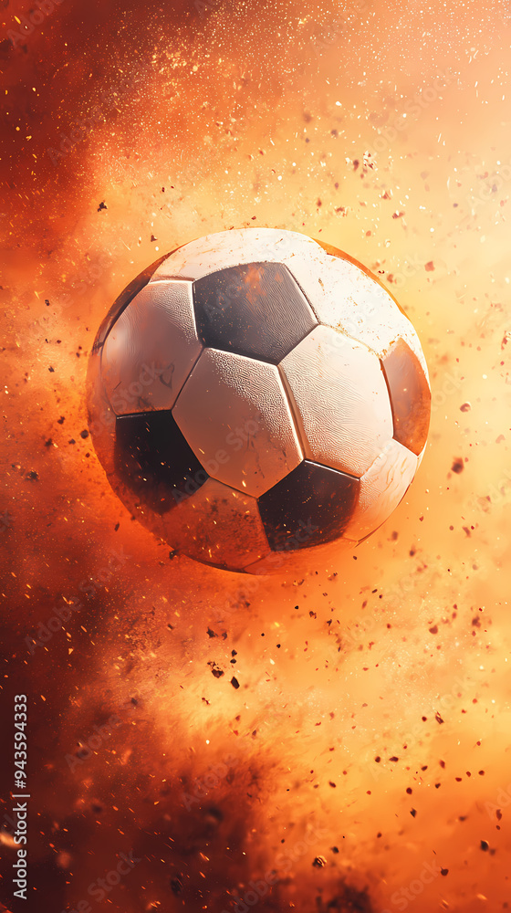 Fototapeta premium Abstract football illustration