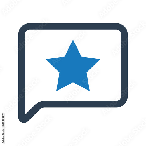 Rating chat icon