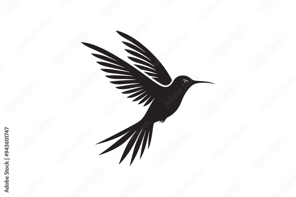 Hummingbird silhouette vector illustration Hummingbird silhouette vector illustration