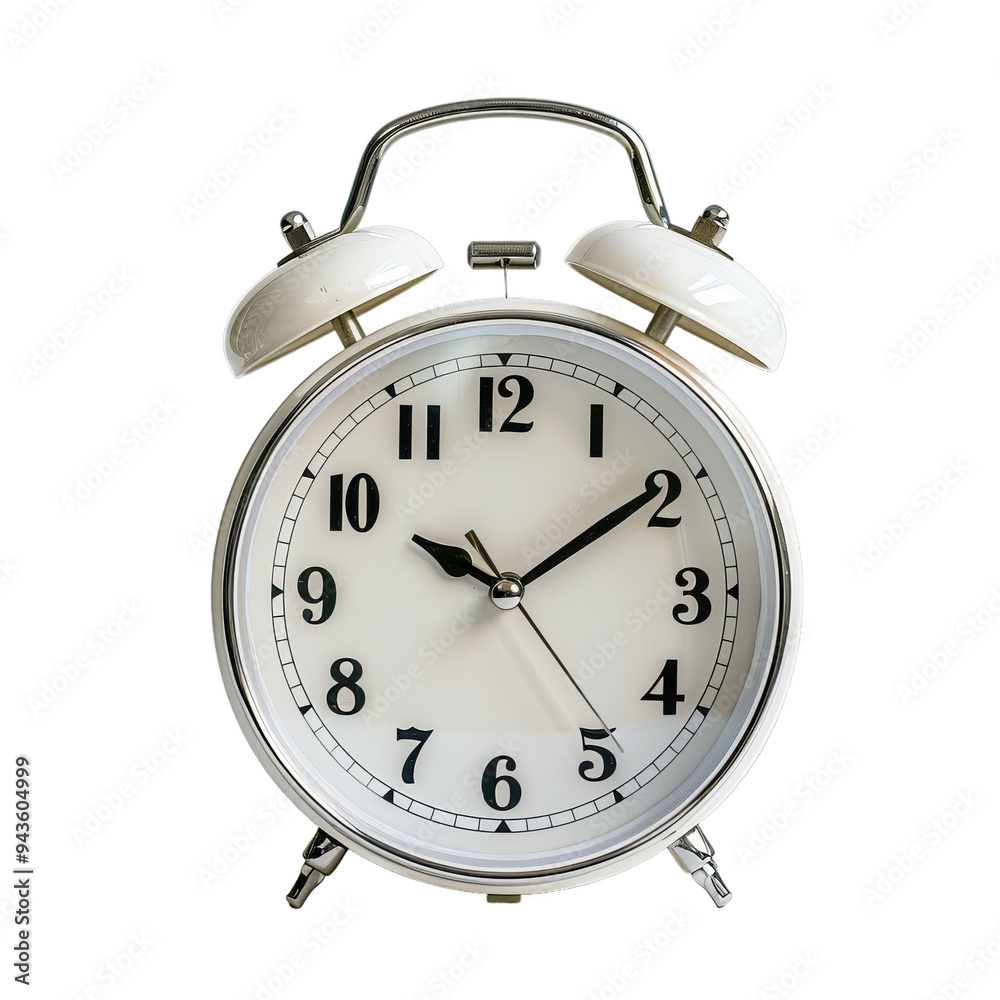 Alarm clock isolated on a transparent background Alarm clock isolated on a transparent background