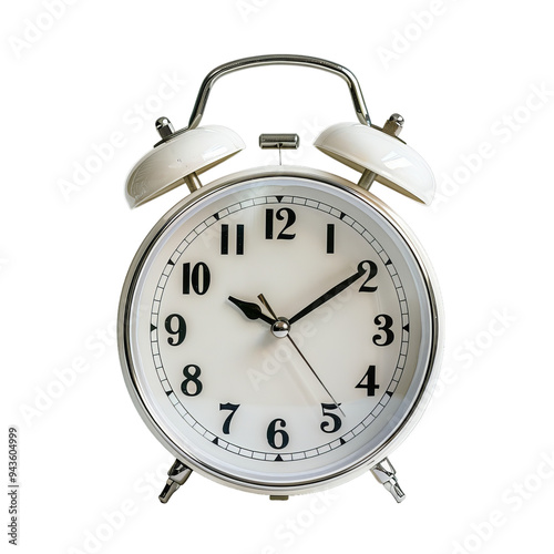 Alarm clock isolated on a transparent background