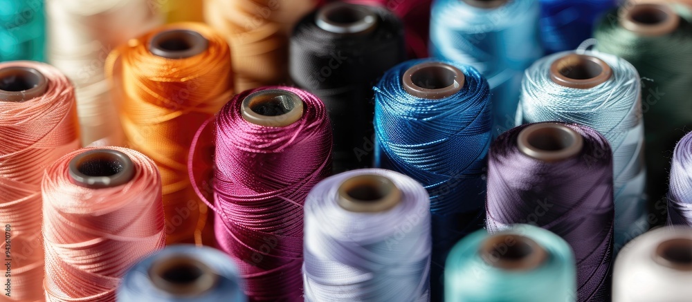 Choose from various solid colors of the Bottom Line thread for your sewing and embroidery projects to enjoy a wide array of options with copy space image Choose from various solid colors of the Bottom Line thread for your sewing and embroidery projects to enjoy a wide array of options with copy space image
