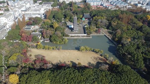 Fangta garden Aerial photography  shanghai city photo