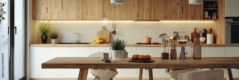 Modern Luxury Kitchen Design with Wood Accents and Fresh White Interior Modern Luxury Kitchen Design with Wood Accents and Fresh White Interior