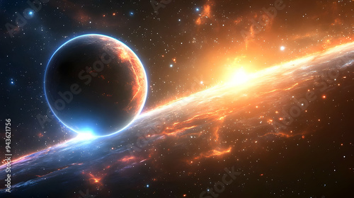 A fiery planet in a cosmic ...