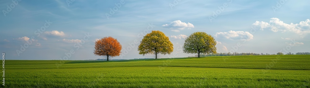 Mild temperatures with passing clouds and no precipitation, providing a neutral, comfortable climate, weather conditions, mild and partly cloudy