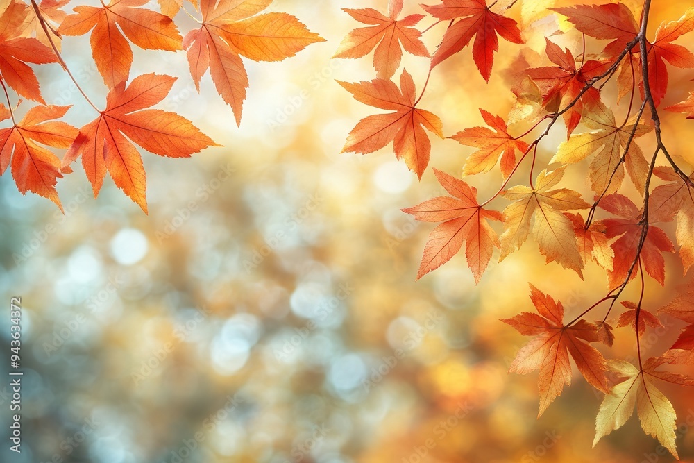 autumn tree in idyllic beautiful blurred autumn landscape panorama with fall leaves in sunshine, advertising space on leaf ground, a day outdoors in golden october, cheerful fall leaf season concept autumn tree in idyllic beautiful blurred autumn landscape panorama with fall leaves in sunshine, advertising space on leaf ground, a day outdoors in golden october, cheerful fall leaf season concept