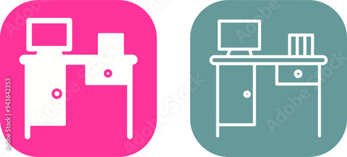 Working Table Vector Icon