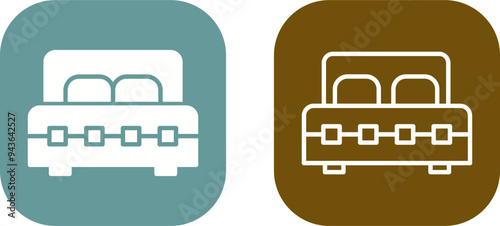 Double Bed I Vector Icon