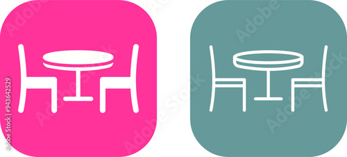 Dining Table Vector Icon