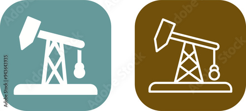Pumpjack Vector Icon