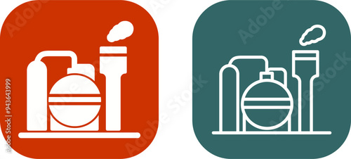 Refinery Vector Icon