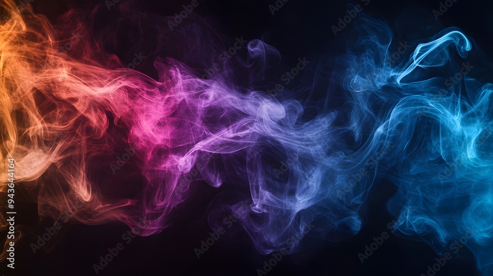 Colorful Smoke on Black Background, Abstract Image, Texture, Pattern Background, Wallpaper, Cover and Screen of Smartphone, Cell Phone, Computer, Laptop, 9:16 and 16:9 Format Colorful Smoke on Black Background, Abstract Image, Texture, Pattern Background, Wallpaper, Cover and Screen of Smartphone, Cell Phone, Computer, Laptop, 9:16 and 16:9 Format
