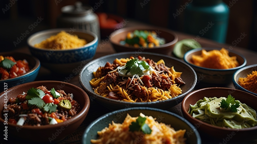 Mexican food on the table Mexican food on the table