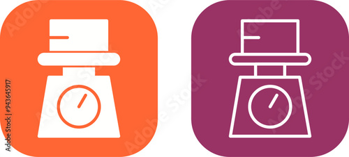 Weight Scale Vector Icon