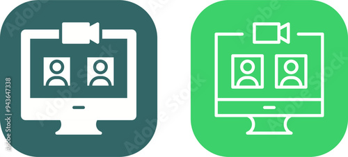Video Call Vector Icon