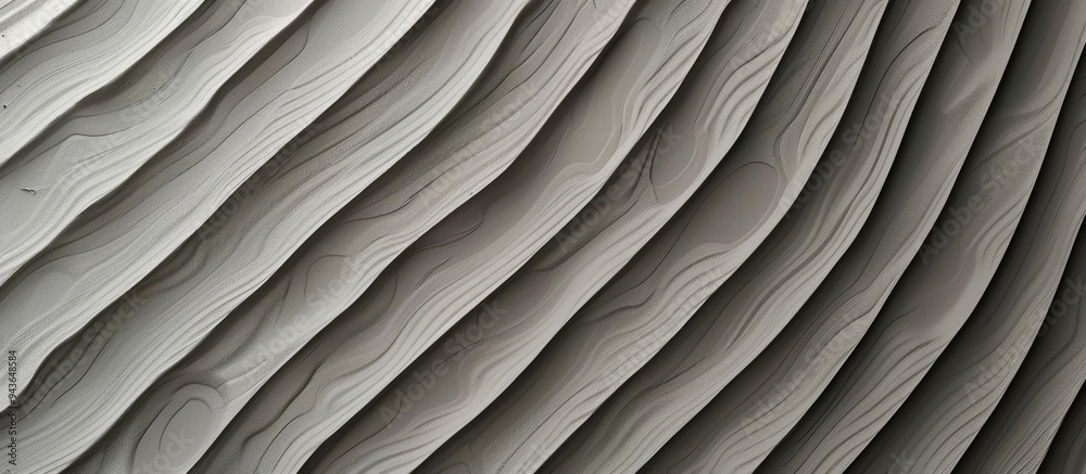 Obraz premium Texture of gray corrugated cardboard ideal for background with copy space image