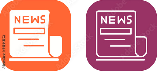 Newspaper Vector Icon