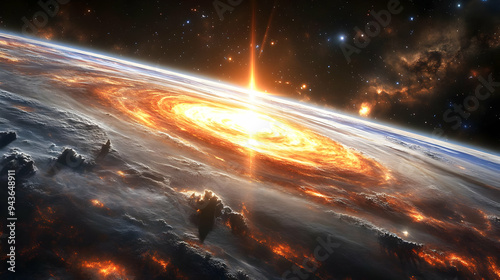 A fiery vortex erupts from ...