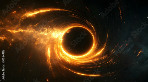 A fiery vortex of energy su...