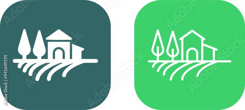 Farm House Vector Icon