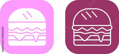 Hamburger Vector Icon