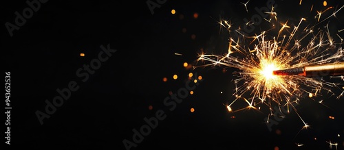 Christmas sparkler against ...