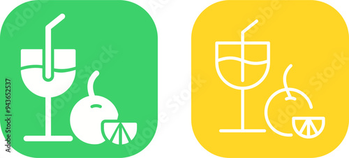 Orange Juice Vector Icon