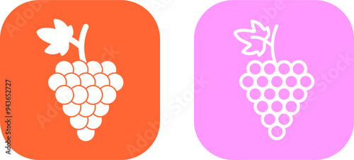 Grapes Vector Icon