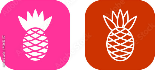 Pineapple Vector Icon