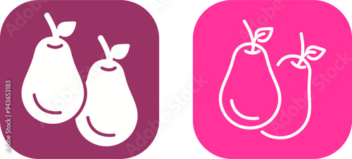 Avocado Vector Icon