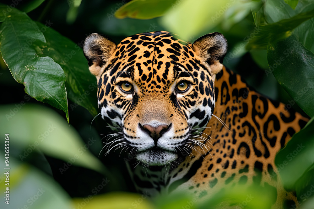 Jaguar, Panthera Onca. beautiful rosettes that serve as camouflage when hunting
Jaguar, Panthera Onca. beautiful rosettes that serve as camouflage when hunting